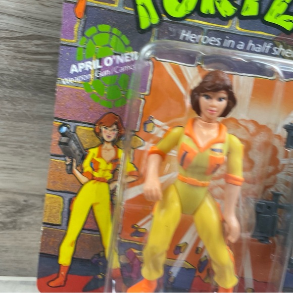 Vintage NOS Teenage Mutant Ninja Turtles TMNT April Action Figure Playmates New - Picture 3 of 6